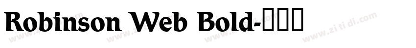 Robinson Web Bold字体转换
